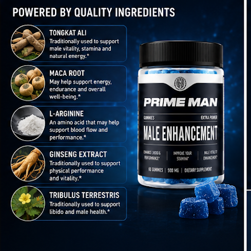 Prime Man Gummies bottle